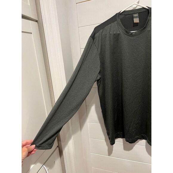 EXCELLENT MENS QUIKSILVER WATERMAN LONG SLEEVE DARK GRAY HEAT RUNNER SHIRT LARGE - Picture 3 of 10